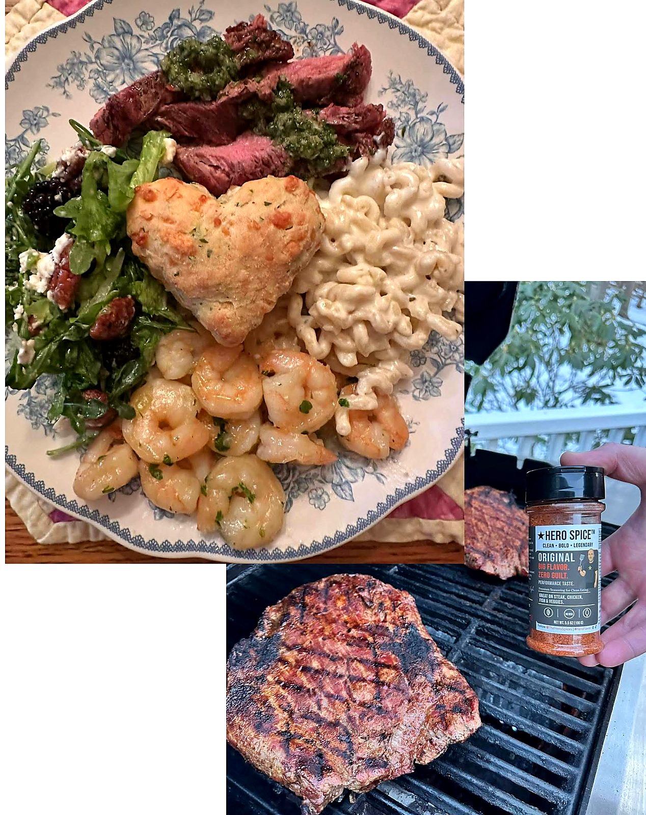 Dinner spread
