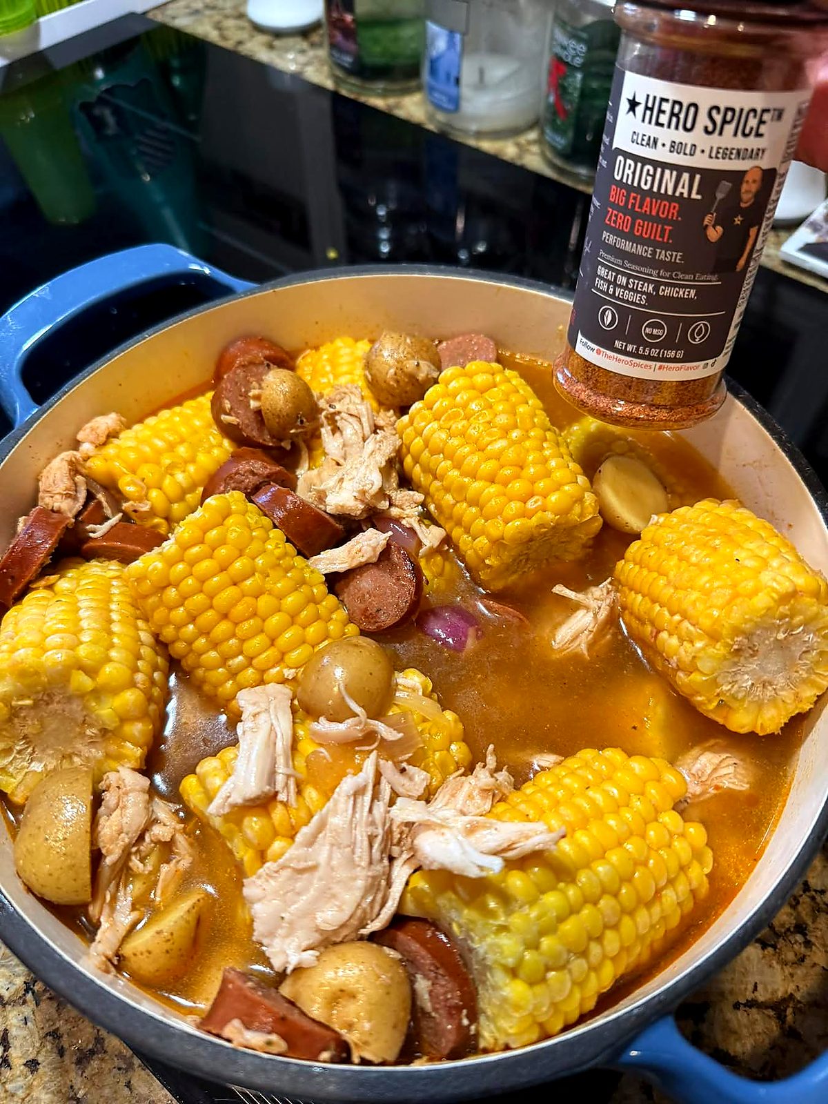 Seafood boil with Hero Spice